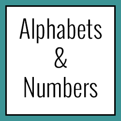 Alphabets & Numbers